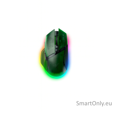 Razer | Basilisk V3 Pro 35K | Gaming Mouse | Wireless/Wired | Phantom Green Edition