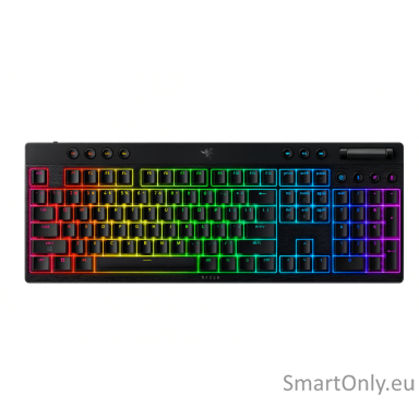 Razer | BlackWidow V4 Low-profile HyperSpeed | Gaming Keyboard | Wireless | US | Yellow Linear Razer | BlackWidow V4 Low-profile HyperSpeed | Gaming Keyboard | Wireless | US | Yellow Linear