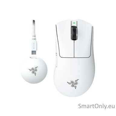 Razer DeathAdder V4 Pro Gaming mouse, White | Razer Razer DeathAdder V4 Pro Gaming mouse, White | Razer