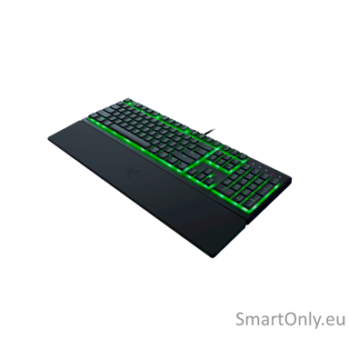 Razer Gaming Keyboard Ornata V3 X Gaming keyboard Cable routing options; Razer Synapse enabled; Fully programmable keys with on-the-fly macro recording; 6-key roll over; Gaming mode option; Braided fiber cable 1000 Hz Ultrapolling; Soft cushioned gaming-g Razer Gaming Keyboard Ornata V3 X Gaming keyboard Cable routing options; Razer Synapse enabled; Fully programmable keys with on-the-fly macro recording; 6-key roll over; Gaming mode option; Braided fiber cable 1000 Hz Ultrapolling; Soft cushioned gaming-g