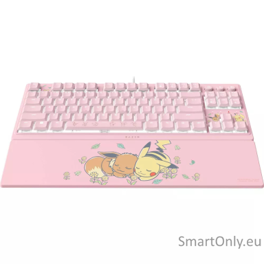 Razer Ornata V3 Tenkeyless | Gaming keyboard | Wired | US | Razer Mecha-Membrane Switches | Wrist Rest | Pikachu Eevee Edition Razer Ornata V3 Tenkeyless | Gaming keyboard | Wired | US | Razer Mecha-Membrane Switches | Wrist Rest | Pikachu Eevee Edition