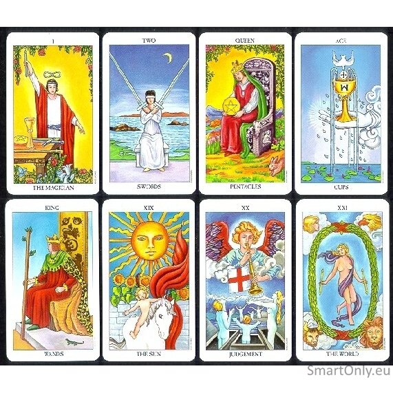 Radiant Raider Waite Tarot cards in TIN box US Games Systems 5
