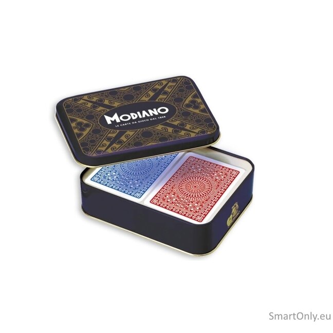 Ramino Club žaidimo kortos metalinėje dėžutėje Modiano 3