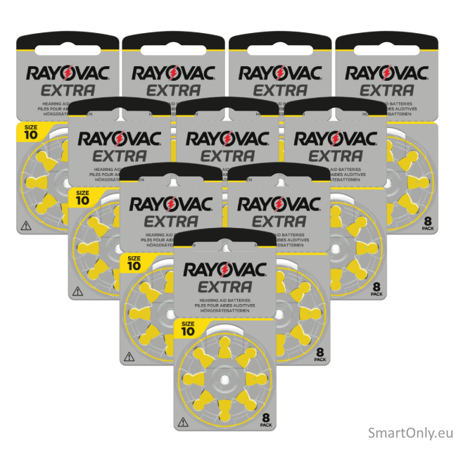 Rayovac Extra 10 hearing batteries 80 pcs