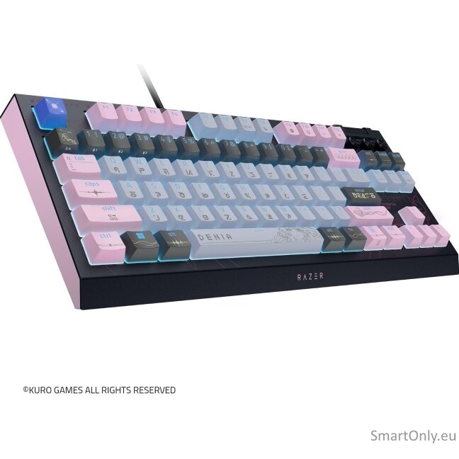 Razer | BlackWidow V4 Tenkeyless HyperSpeed | Gaming Keyboard | Wireless | US | Orange Switch | Wuthering Waves Edition 1 Razer | BlackWidow V4 Tenkeyless HyperSpeed | Gaming Keyboard | Wireless | US | Orange Switch | Wuthering Waves Edition 1