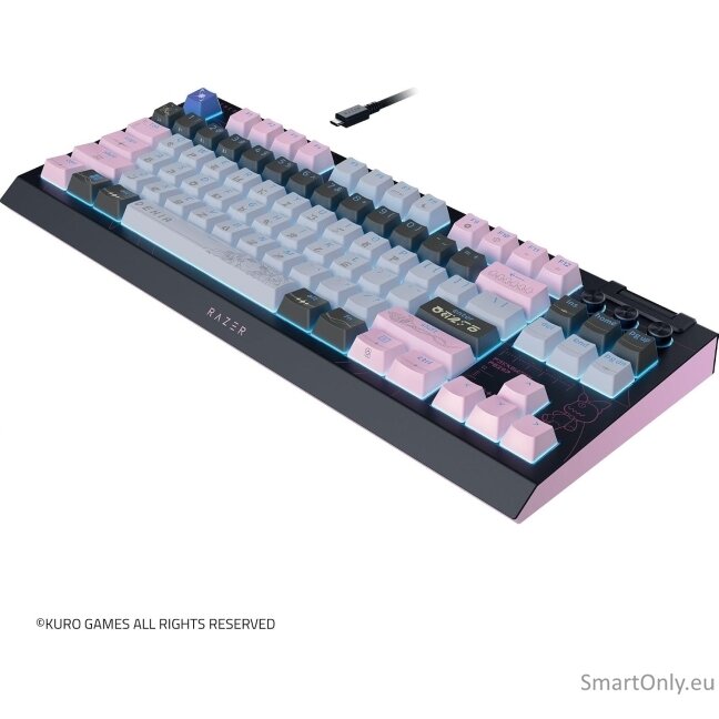 Razer | BlackWidow V4 Tenkeyless HyperSpeed | Gaming Keyboard | Wireless | US | Orange Switch | Wuthering Waves Edition 2