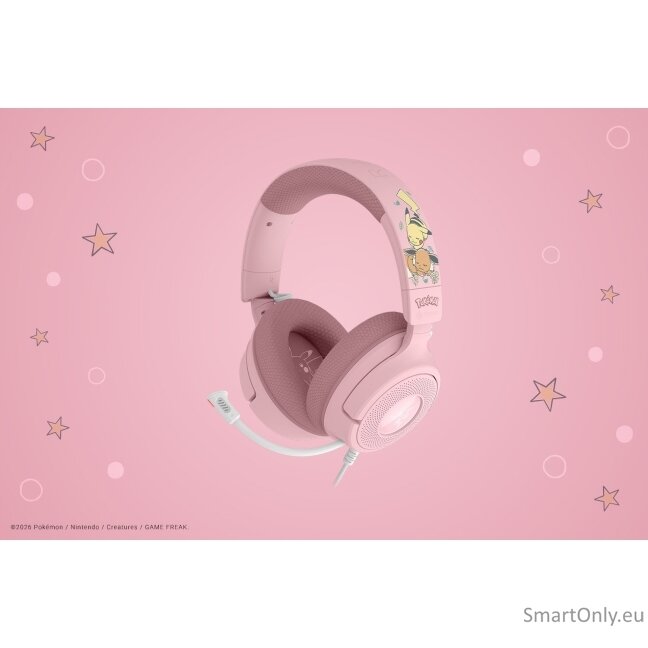 Razer Gaming Headset | Kraken V4 X | Wired | On-ear | Microphone | Pikachu & Eevee Edition 4 Razer Gaming Headset | Kraken V4 X | Wired | On-ear | Microphone | Pikachu & Eevee Edition 4