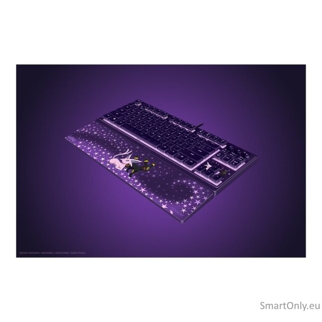 Razer Ornata V3 Tenkeyless | Gaming keyboard | Wired | US | Razer Mecha-Membrane Switches | Wrist Rest | Pokémon Espeon/Umbreon Edition 6