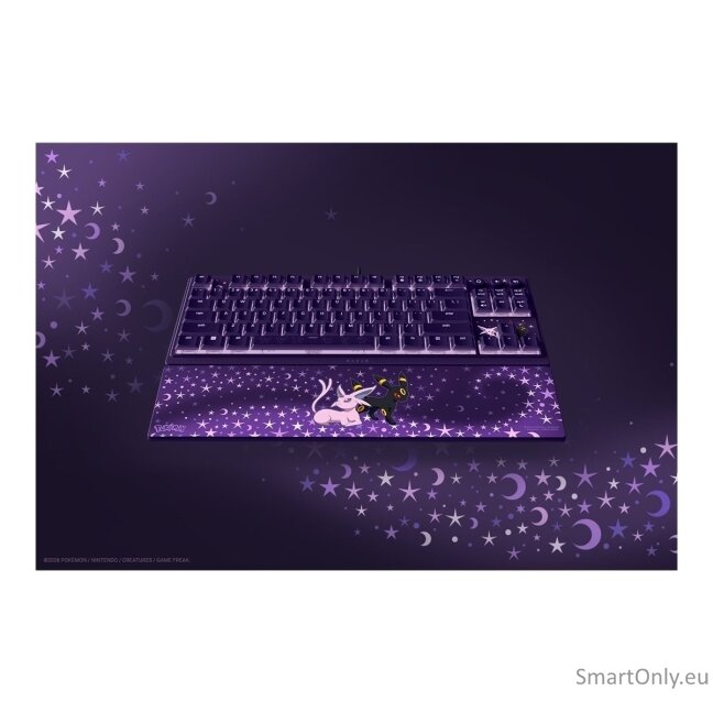 Razer Ornata V3 Tenkeyless | Gaming keyboard | Wired | US | Razer Mecha-Membrane Switches | Wrist Rest | Pokémon Espeon/Umbreon Edition 7