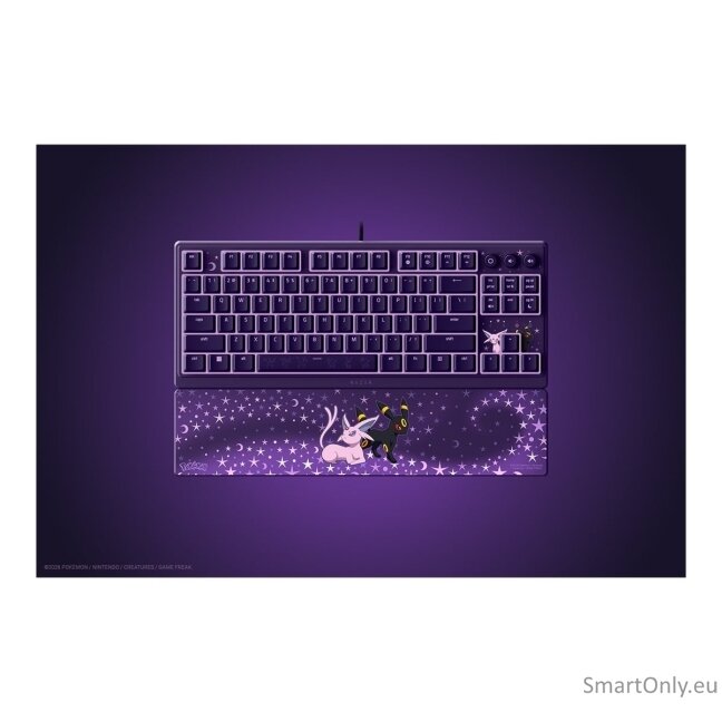 Razer Ornata V3 Tenkeyless | Gaming keyboard | Wired | US | Razer Mecha-Membrane Switches | Wrist Rest | Pokémon Espeon/Umbreon Edition 8