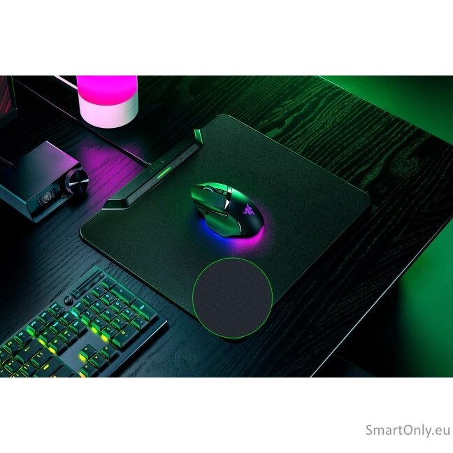 Razer | Wireless Charging Gaming Mouse Mat and Puck, Hard Edition | HyperFlux V2 Wireless Charging System | Gaming Mouse Mat | 360 x 311 mm | Black 2 Razer | Wireless Charging Gaming Mouse Mat and Puck, Hard Edition | HyperFlux V2 Wireless Charging System | Gaming Mouse Mat | 360 x 311 mm | Black 2