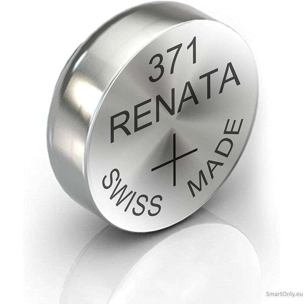 Renata 371 MP-E (SR920SW) baterijos 10 vnt. 1 Renata 371 MP-E (SR920SW) baterijos 10 vnt. 1