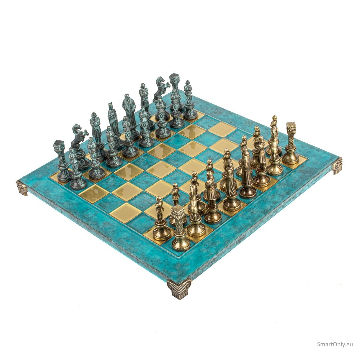 „Renaissance“ metalinių šachmatų rinkinys su 36cm šachmatų lenta Manopoulos 1 „Renaissance“ metalinių šachmatų rinkinys su 36cm šachmatų lenta Manopoulos 1