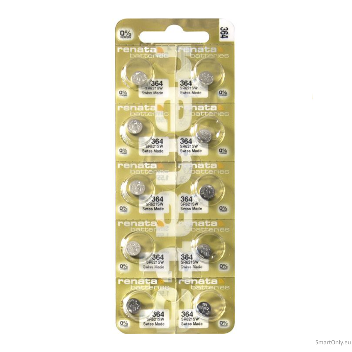 Renata 364 MP-E (SR621SW) baterijos 10 vnt. Renata 364 MP-E (SR621SW) baterijos 10 vnt.