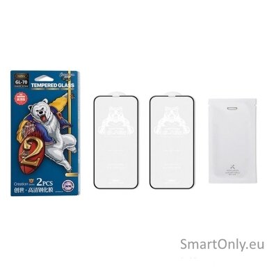 REMAX GL70 HD apsauginis stiklas iPhone 14max/13promax 6.7', 2 vnt. REMAX GL70 HD apsauginis stiklas iPhone 14max/13promax 6.7', 2 vnt.