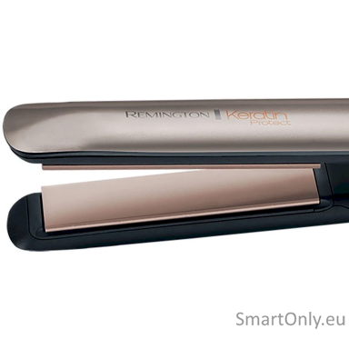 Remington Keratin Protect Hair Straightener S8540 Ceramic heating system, Number of temperature settings 5, Display LCD, Temperature (max) 230 °C, Bronze/Black