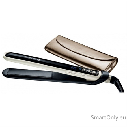 Remington | PEARL Hair Straightener | S9500 | Warranty 24 month(s) | Ceramic heating system | Display Digital display | Temperature (min) 150 °C | Temperature (max) 235 °C | Black 2 Remington | PEARL Hair Straightener | S9500 | Warranty 24 month(s) | Ceramic heating system | Display Digital display | Temperature (min) 150 °C | Temperature (max) 235 °C | Black 2