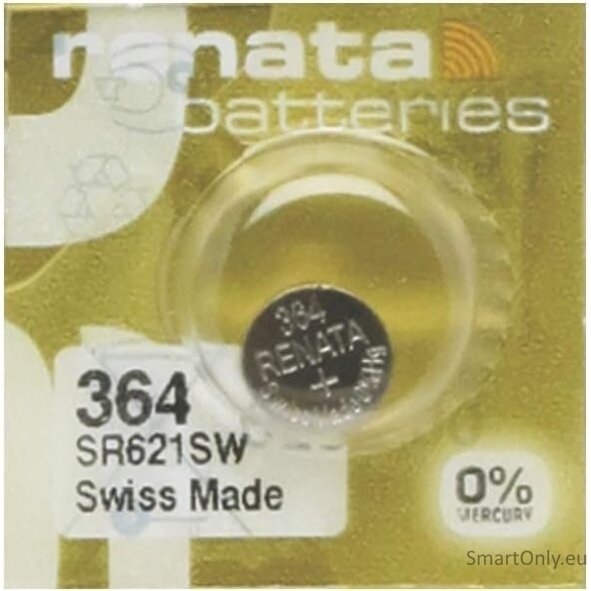 Renata 364 MP-E (SR621SW) baterijos 10 vnt. 1
