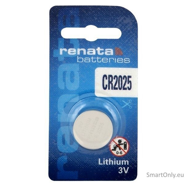 Renata CR2025 baterijos 1 vnt. Renata CR2025 baterijos 1 vnt.