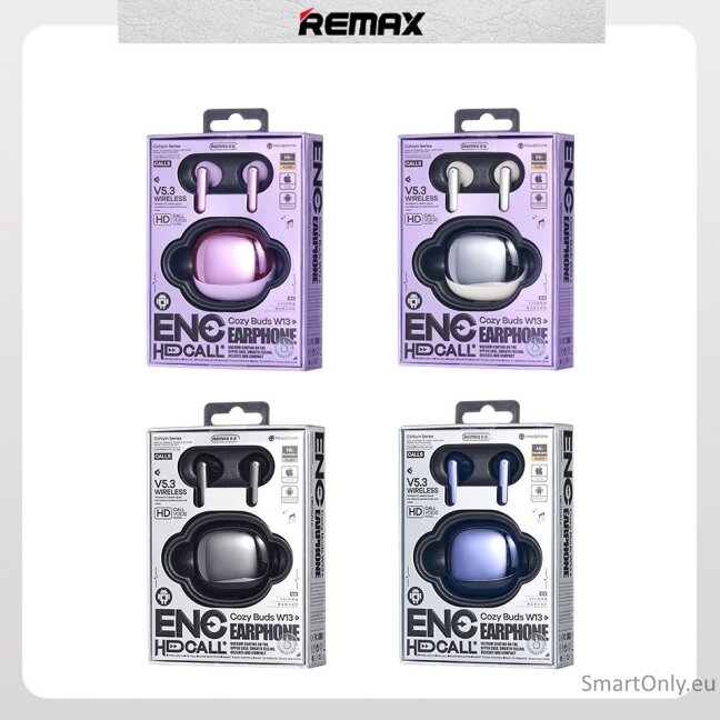 REMAX CozyBuds W13 ENC belaidės ausinės Purple 2