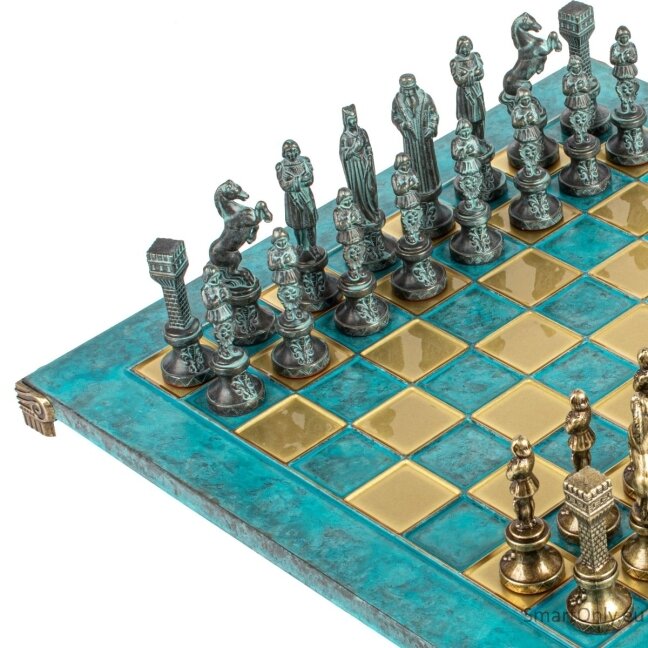 „Renaissance“ metalinių šachmatų rinkinys su 36cm šachmatų lenta Manopoulos 2 „Renaissance“ metalinių šachmatų rinkinys su 36cm šachmatų lenta Manopoulos 2
