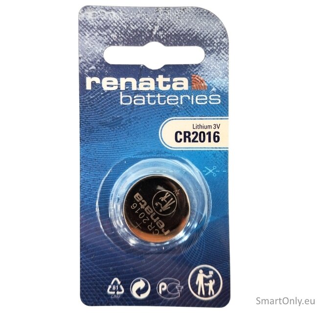 Renata CR2016 baterijos 1 vnt. 3
