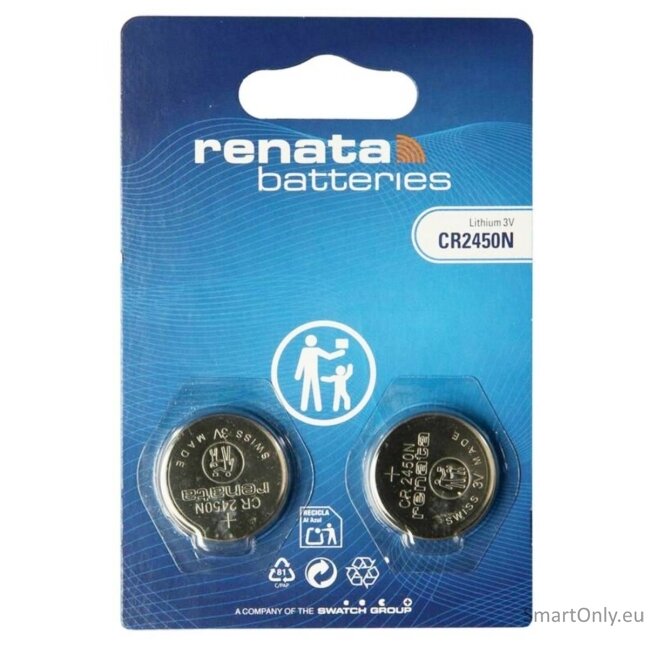 Renata CR2450N ličio baterijos 2 vnt. 3
