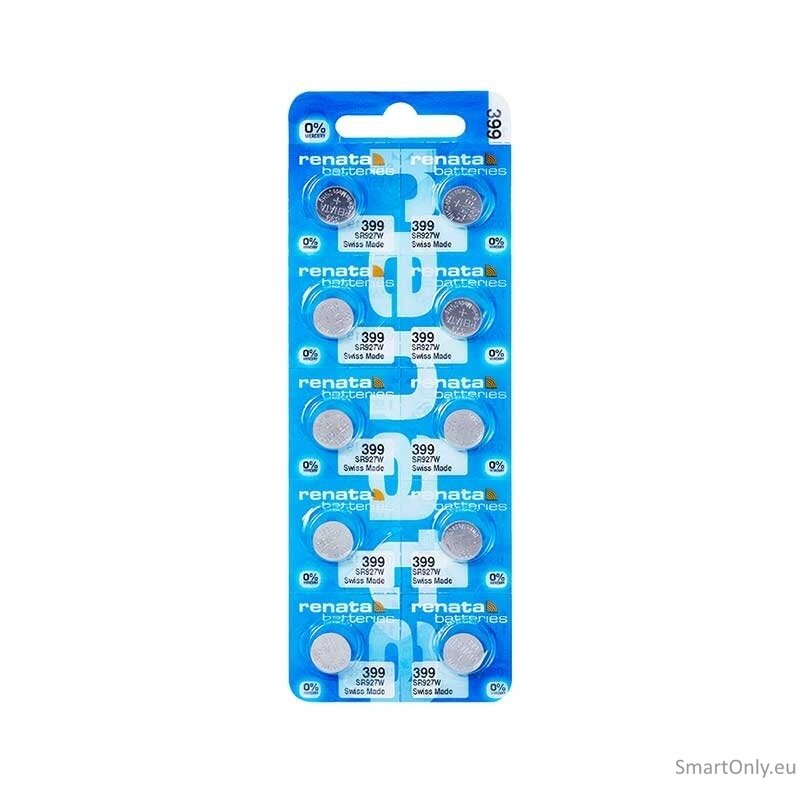 Renata 399 (SR727SW) baterijos 10 vnt. 1