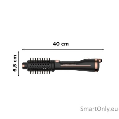 Rowenta | Styling Hair Brush | CF9620 | Temperature (max) 80 °C | Number of heating levels 3 | Black/Gold Rose