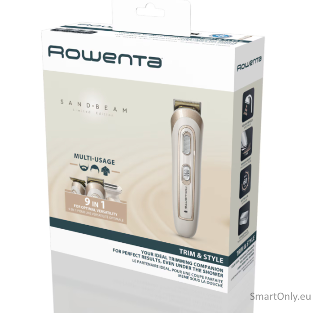Rowenta Trimmer | TN9154F0 | Cordless | Number of length steps 6 | Cream 2 Rowenta Trimmer | TN9154F0 | Cordless | Number of length steps 6 | Cream 2