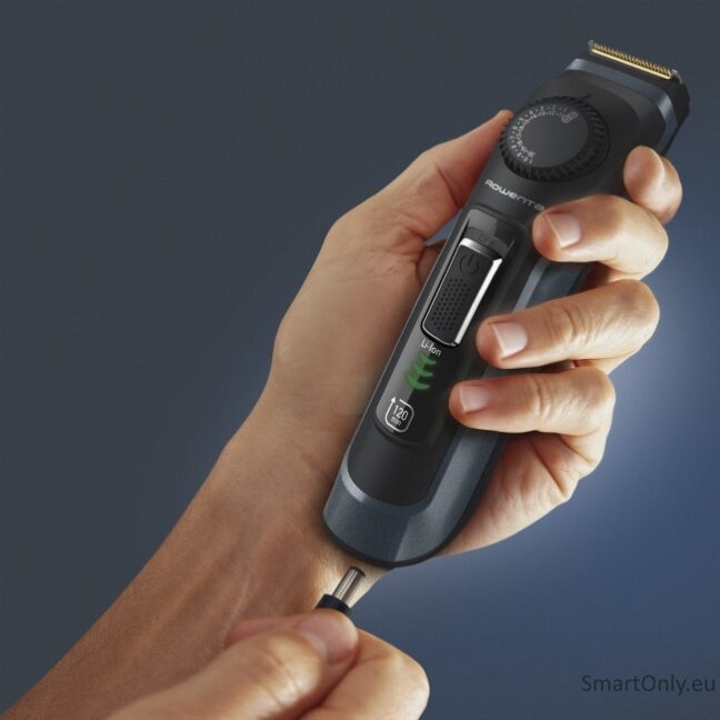 Rowenta Beard Trimmer | TN3804E0 Virtuo | Cordless | Number of length steps 39 | Black/Blue Rowenta Beard Trimmer | TN3804E0 Virtuo | Cordless | Number of length steps 39 | Black/Blue