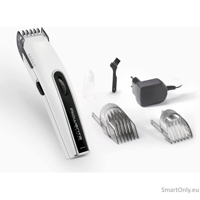 Rowenta | Hair Clipper | TN1400F0 | Cordless | Number of length steps 19 | White/Black