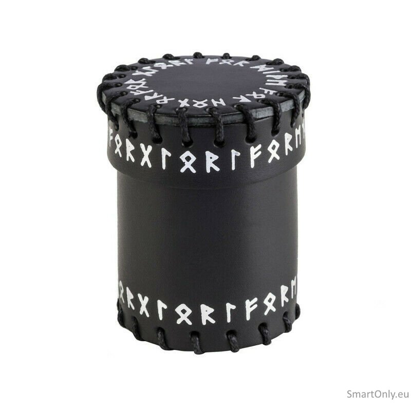 Runic Black Leather kauliukų puodelis 1 Runic Black Leather kauliukų puodelis 1