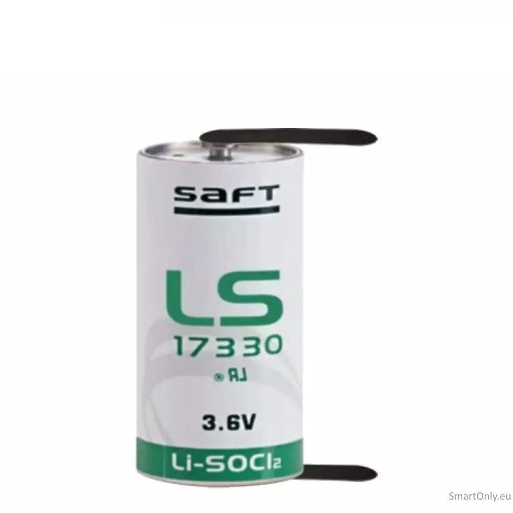 Saft LS17330 U-Lötfahne 2/3 A 3.6V ličio baterija 1 vnt. Saft LS17330 U-Lötfahne 2/3 A 3.6V ličio baterija 1 vnt.
