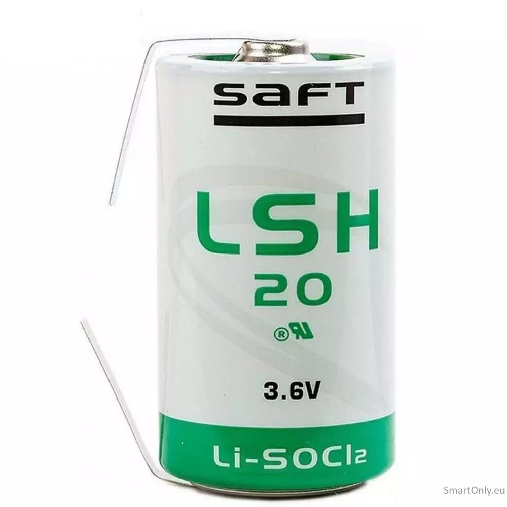 Saft LSH20 U-Lötfahne ER-D 3.6V 13000mAh ličio baterija 1 vnt. Saft LSH20 U-Lötfahne ER-D 3.6V 13000mAh ličio baterija 1 vnt.
