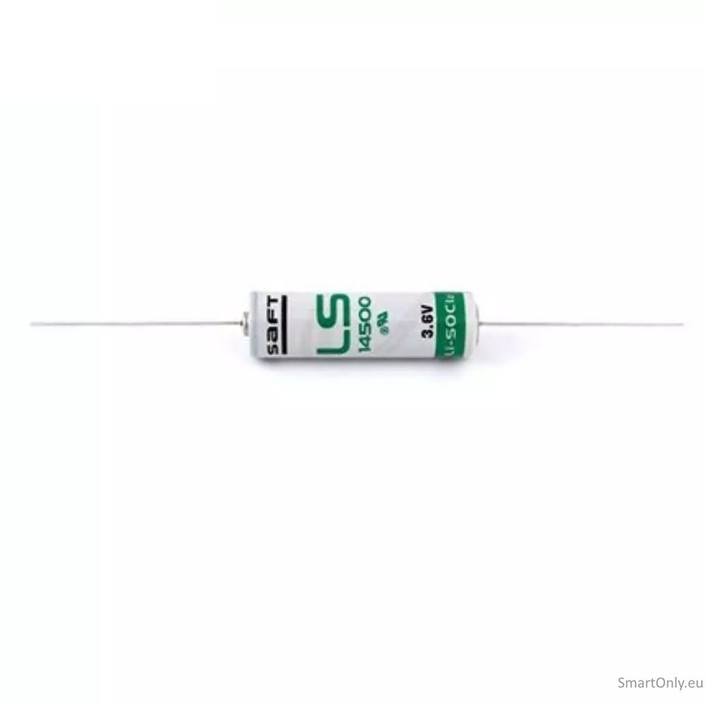 SaftLS14500 AA 3,6V 2600mAh mit Axialdraht ličio baterija 1 vnt. 1 SaftLS14500 AA 3,6V 2600mAh mit Axialdraht ličio baterija 1 vnt. 1