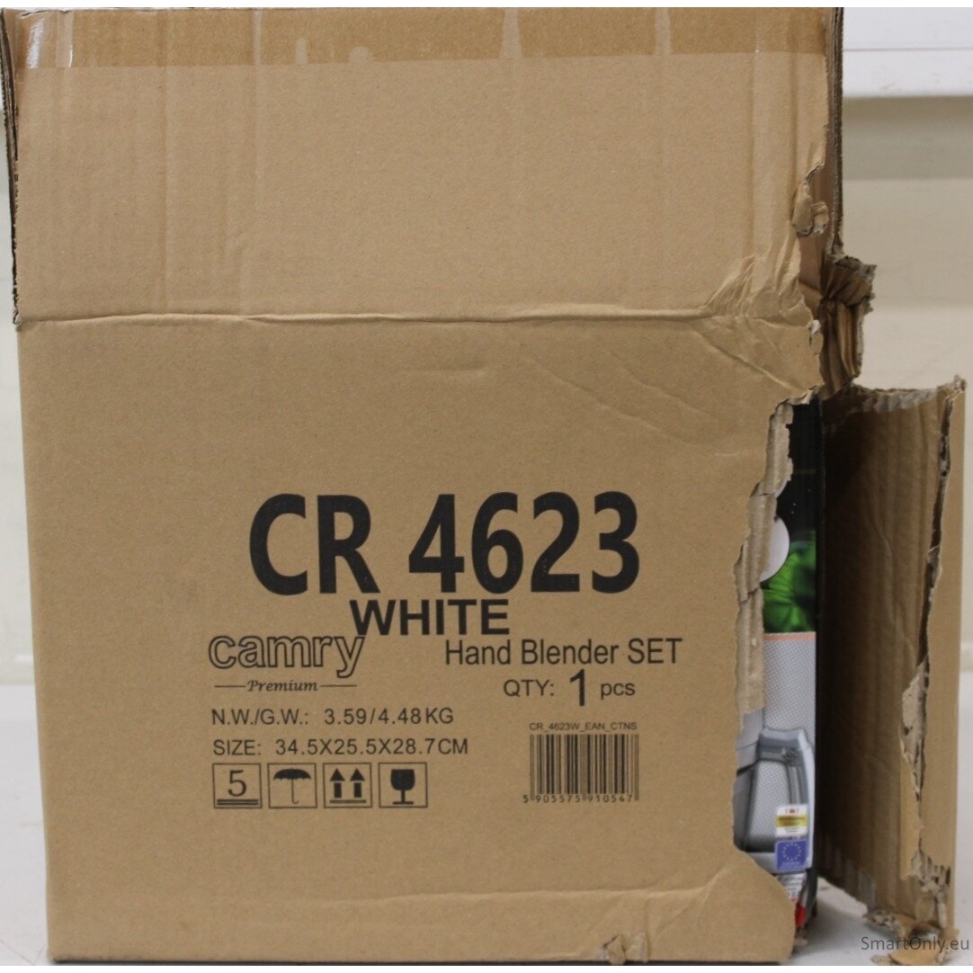 SALE OUT. CAMRY CR 4623w Hand blender set, 1600 W. DAMAGED PACKAGING | SALE OUT. | Camry DAMAGED PACKAGING