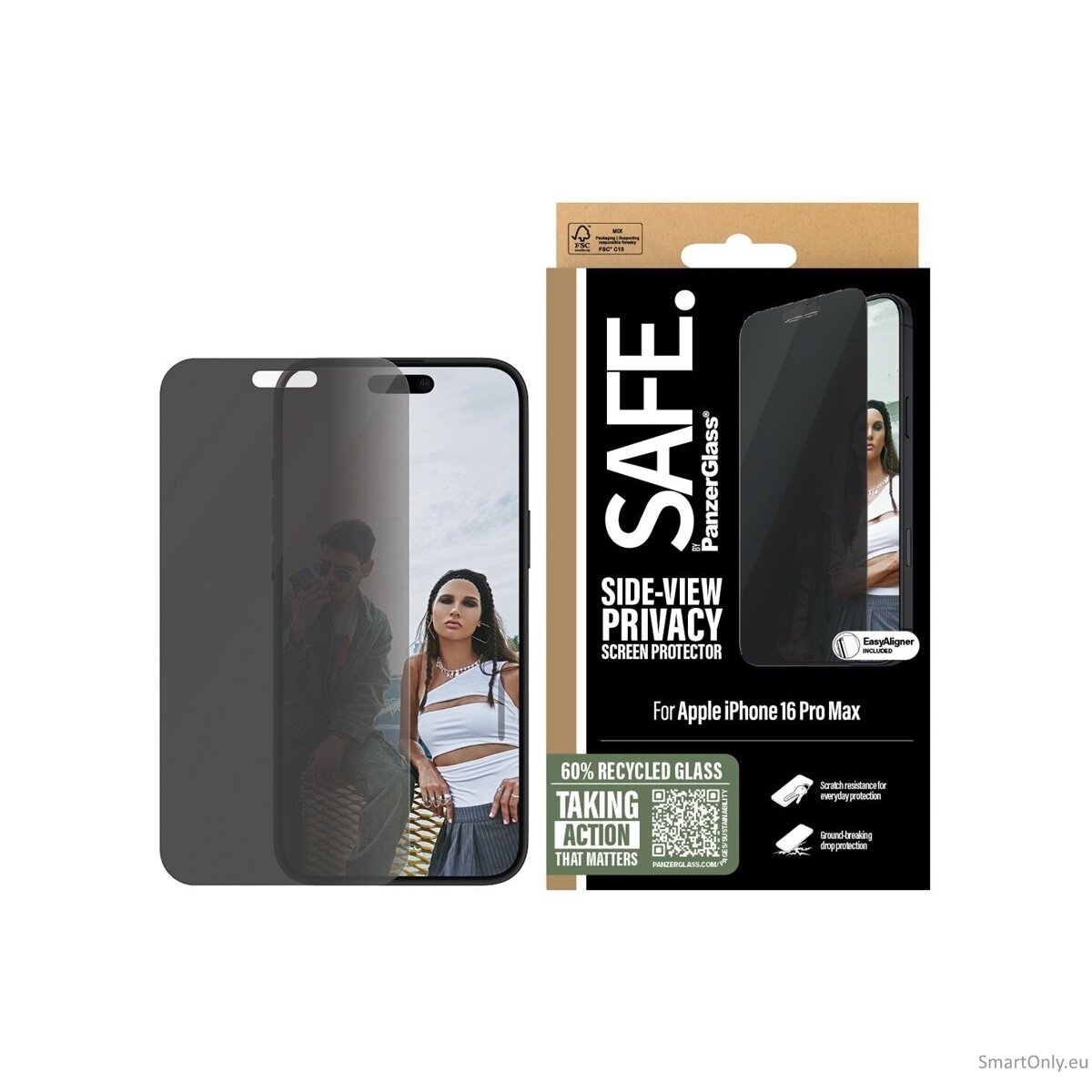 SAFE by PanzerGlass Privacy Screen Protector iPhone 16 Pro Max | Ultra-Wide Fit | PanzerGlass 2 SAFE by PanzerGlass Privacy Screen Protector iPhone 16 Pro Max | Ultra-Wide Fit | PanzerGlass 2