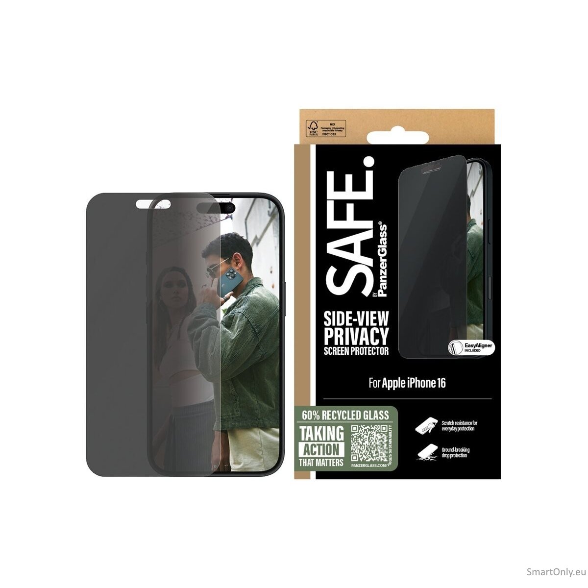 SAFE by PanzerGlass Privacy Screen Protector iPhone 16 | Ultra-Wide Fit | PanzerGlass 2 SAFE by PanzerGlass Privacy Screen Protector iPhone 16 | Ultra-Wide Fit | PanzerGlass 2
