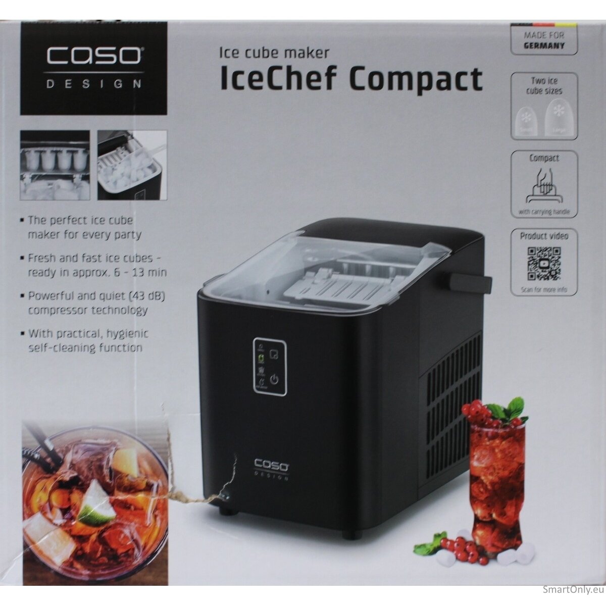 SALE OUT. | Caso | Ice Cube Machine | IceChef Compact | Power 120 W | Black | DAMAGED PACKAGING 2 SALE OUT. | Caso | Ice Cube Machine | IceChef Compact | Power 120 W | Black | DAMAGED PACKAGING 2