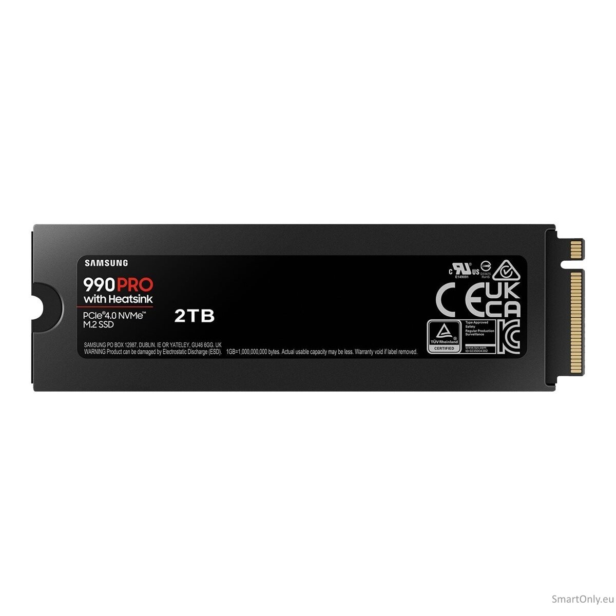Samsung | 990 PRO with Heatsink | 2000 GB | SSD form factor M.2 2280 | Solid-state drive interface M.2 NVMe | Read speed 7450 MB/s | Write speed 6900 MB/s 1