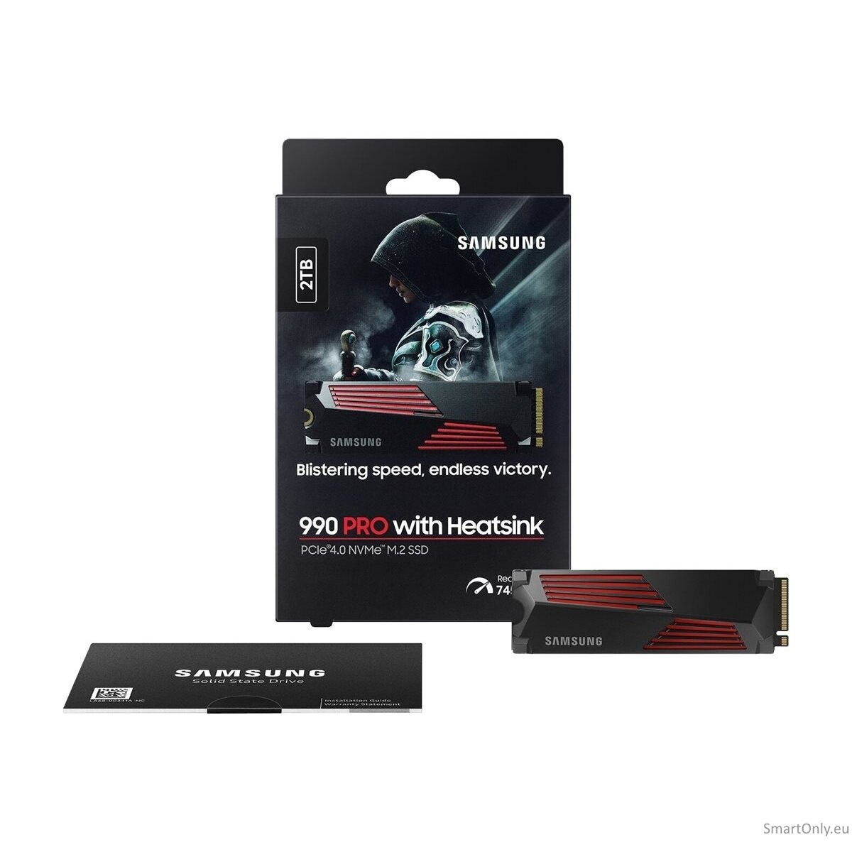 Samsung | 990 PRO with Heatsink | 2000 GB | SSD form factor M.2 2280 | Solid-state drive interface M.2 NVMe | Read speed 7450 MB/s | Write speed 6900 MB/s 15 Samsung | 990 PRO with Heatsink | 2000 GB | SSD form factor M.2 2280 | Solid-state drive interface M.2 NVMe | Read speed 7450 MB/s | Write speed 6900 MB/s 15