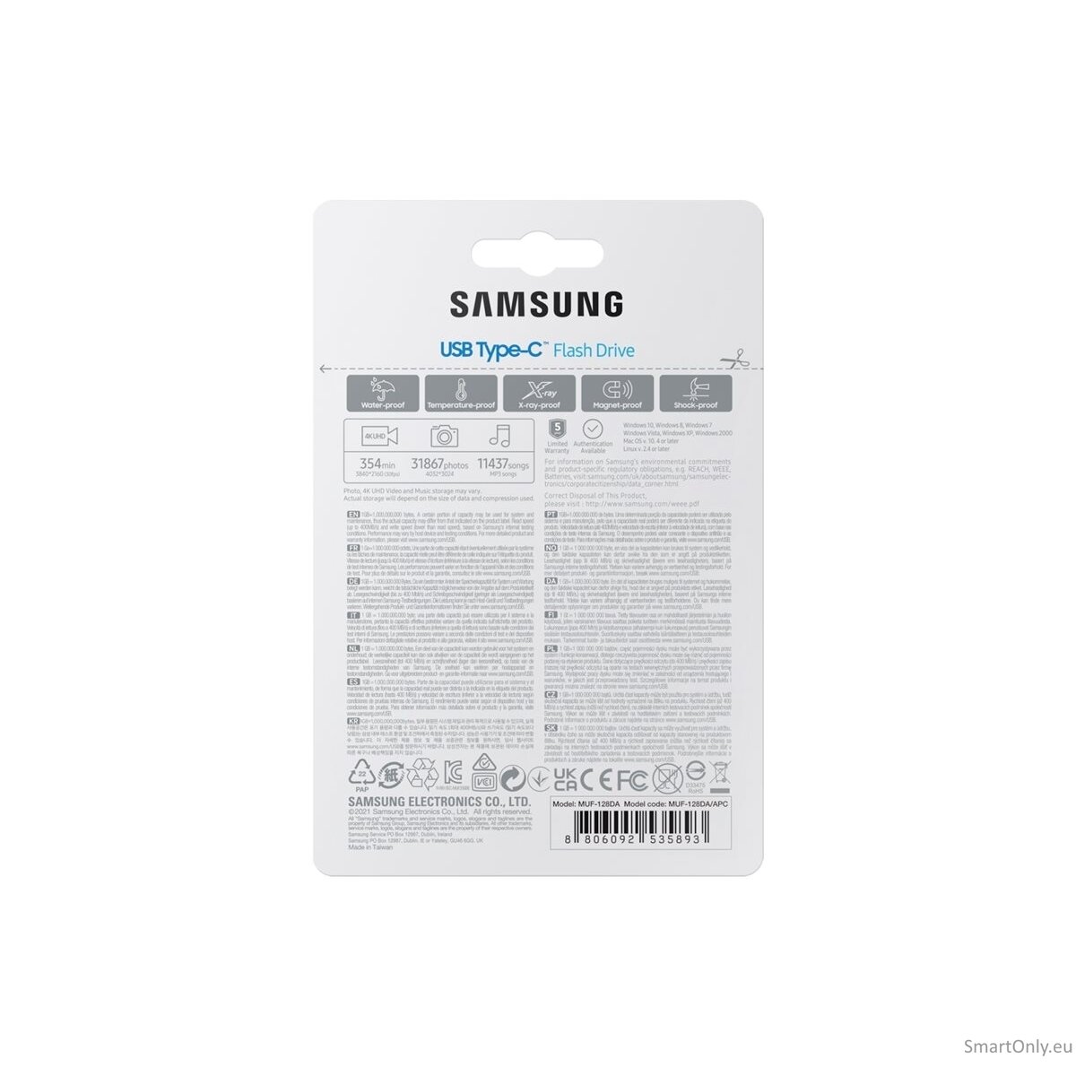 Samsung | USB Flash Drive | MUF-128DA/APC | 128 GB | USB 3.2 Gen 1 Type-C | Blue 17 Samsung | USB Flash Drive | MUF-128DA/APC | 128 GB | USB 3.2 Gen 1 Type-C | Blue 17