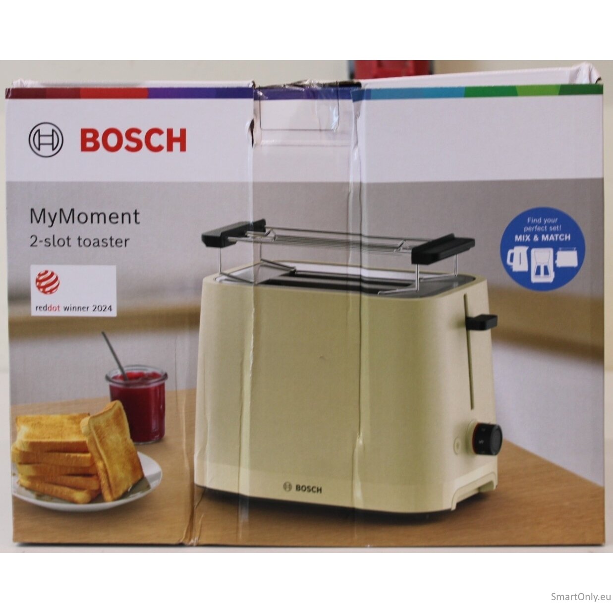 SALE OUT. Bosch TAT3M127 MyMoment Compact toaster, 950 W, 2 slots, Beige | SALE OUT. Compact Toaster | TAT3M127 MyMoment | Number of slots 2 | Housing material Plastic | Beige | DAMAGED PACKAGING AND ITEM BODY (EDGE) 1 SALE OUT. Bosch TAT3M127 MyMoment Compact toaster, 950 W, 2 slots, Beige | SALE OUT. Compact Toaster | TAT3M127 MyMoment | Number of slots 2 | Housing material Plastic | Beige | DAMAGED PACKAGING AND ITEM BODY (EDGE) 1