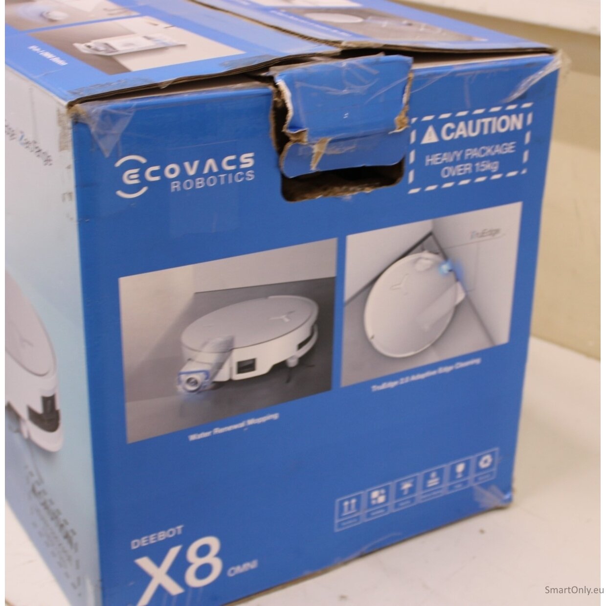 SALE OUT. Ecovacs DEEBOT X8 OMNI Vacuum cleaner, Robot, Wet&Dry, 18000Pa, TruEdge 2.0, AIVI 3D 3.0, YIKO-GPT, White+Auto-empty station | Ecovacs | Robotic Vacuum Cleaner | DEEBOT X8 OMNI | Wet&Dry | Lithium-Ion | 5200 mAh | Dust capacity 0.22 L | 17000 Pa 1 SALE OUT. Ecovacs DEEBOT X8 OMNI Vacuum cleaner, Robot, Wet&Dry, 18000Pa, TruEdge 2.0, AIVI 3D 3.0, YIKO-GPT, White+Auto-empty station | Ecovacs | Robotic Vacuum Cleaner | DEEBOT X8 OMNI | Wet&Dry | Lithium-Ion | 5200 mAh | Dust capacity 0.22 L | 17000 Pa 1