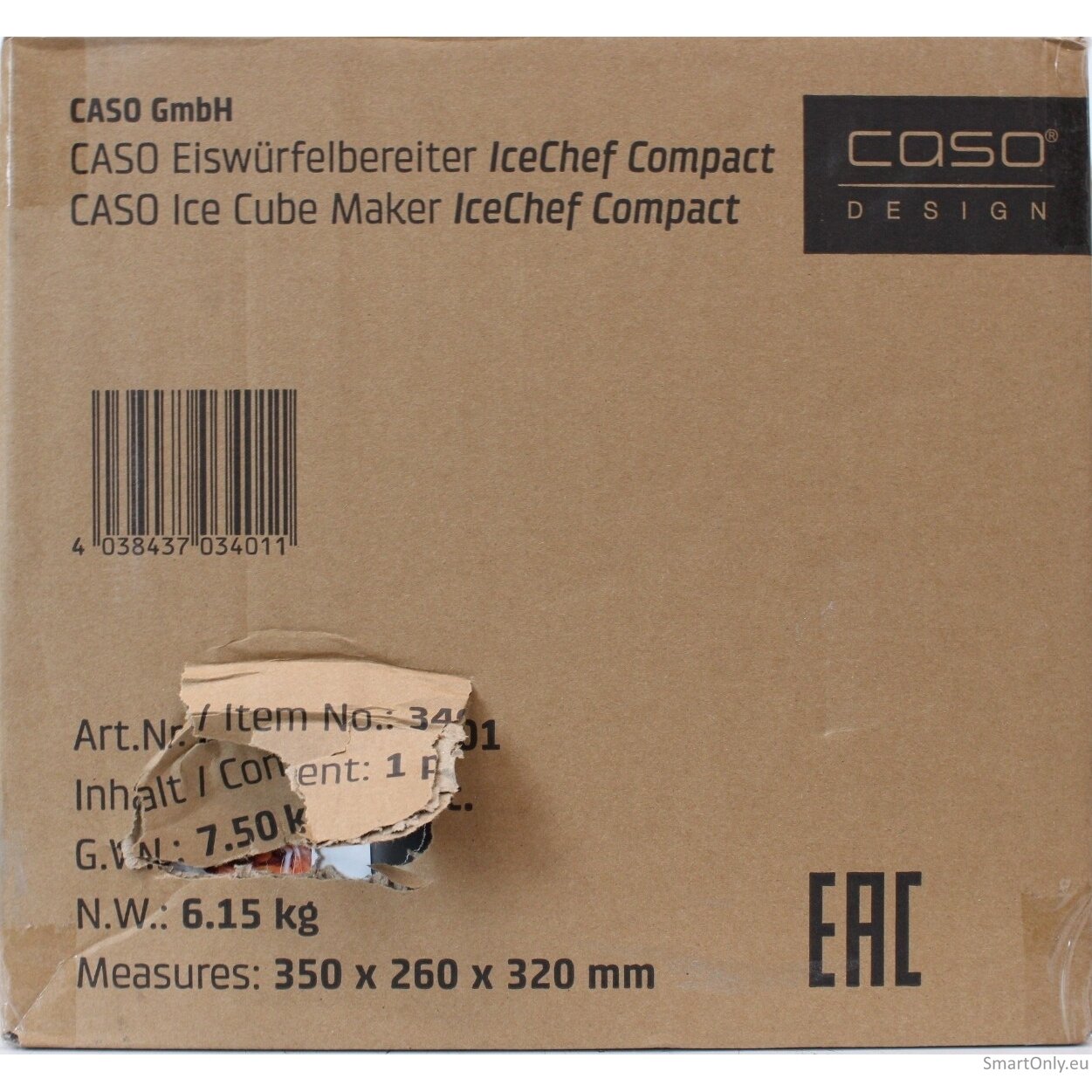 SALE OUT. | Caso | Ice Cube Machine | IceChef Compact | Power 120 W | Black | DAMAGED PACKAGING SALE OUT. | Caso | Ice Cube Machine | IceChef Compact | Power 120 W | Black | DAMAGED PACKAGING