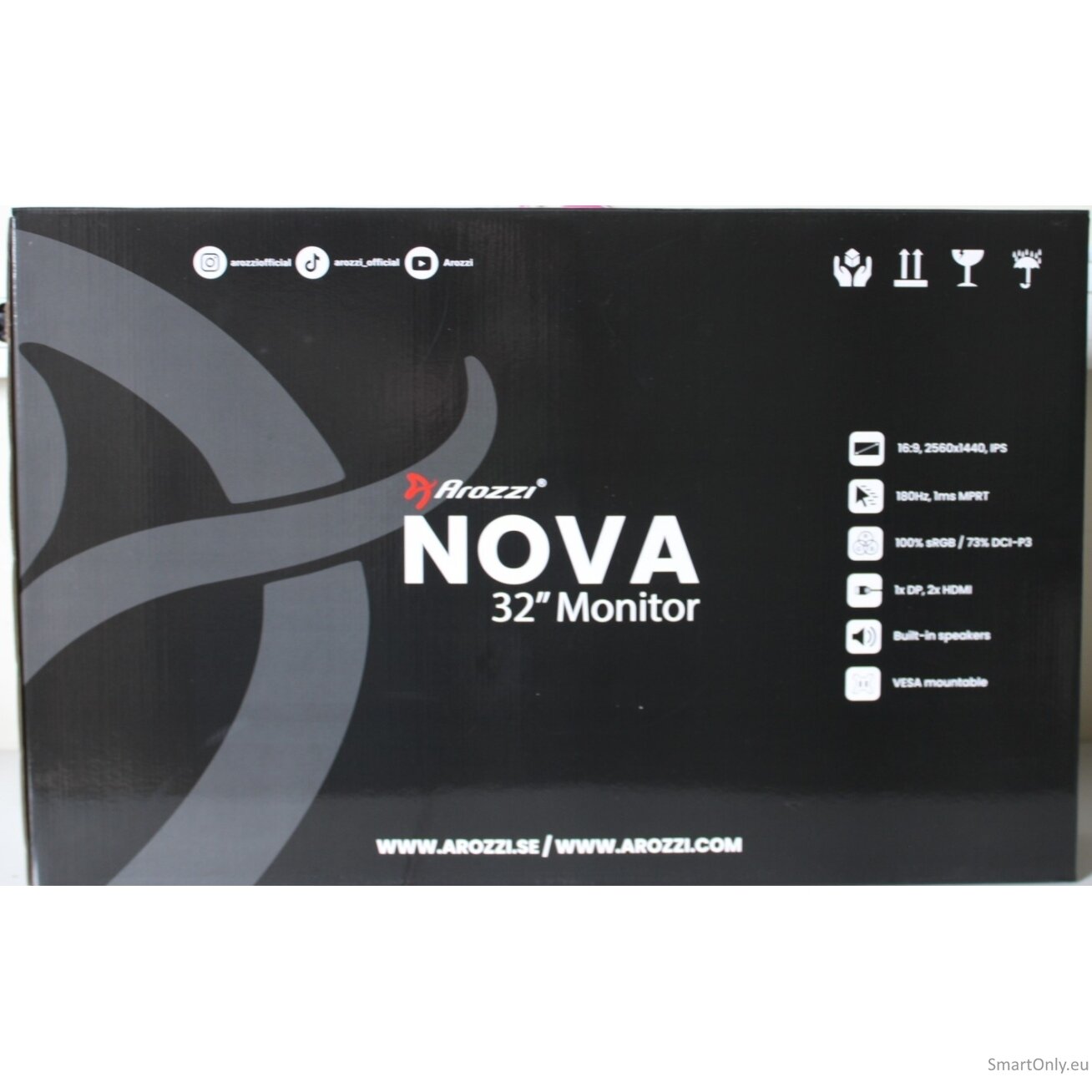 SALE OUT. Arozzi Nova 32" IPS, 180Hz, Computer Monitor - Black | Arozzi | Nova | 32 " | IPS | QHD | 16:9 | 180 Hz | 1 ms | 2560 x 1440 pixels | 300 cd/m² | HDMI ports quantity 2 | Black | Warranty 24 month(s) | DAMAGED INNER PACKAGING, DEMO SALE OUT. Arozzi Nova 32" IPS, 180Hz, Computer Monitor - Black | Arozzi | Nova | 32 " | IPS | QHD | 16:9 | 180 Hz | 1 ms | 2560 x 1440 pixels | 300 cd/m² | HDMI ports quantity 2 | Black | Warranty 24 month(s) | DAMAGED INNER PACKAGING, DEMO