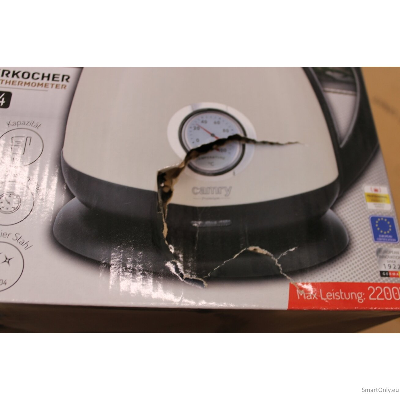 SALE OUT. Camry CR 1344 Electric kettle with a thermometer 1,7L, Cream | SALE OUT. | Camry Kettle with a thermometer | CR 1344 | Electric | 2200 W | 1.7 L | Stainless steel | 360° rotational base | Cream | DAMAGED PACKAGING 1 SALE OUT. Camry CR 1344 Electric kettle with a thermometer 1,7L, Cream | SALE OUT. | Camry Kettle with a thermometer | CR 1344 | Electric | 2200 W | 1.7 L | Stainless steel | 360° rotational base | Cream | DAMAGED PACKAGING 1