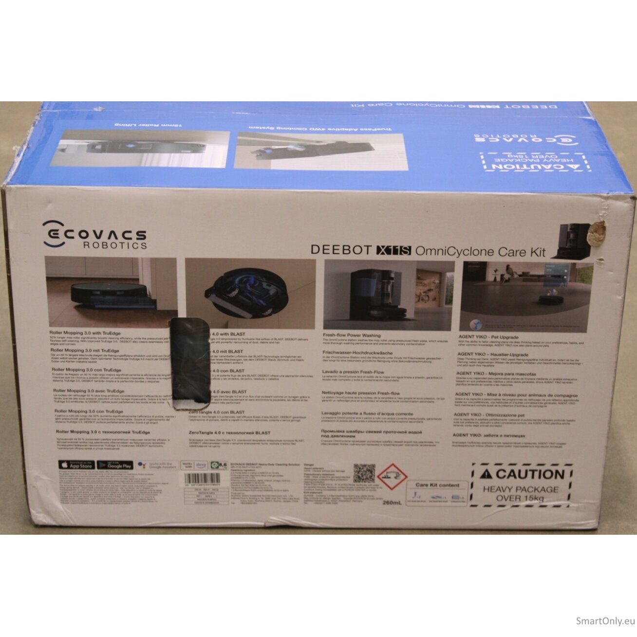 SALE OUT. Ecovacs DEEBOT X11S OmniCyclone and Care Kit For X11S OmniCyclone Series | Ecovacs DAMAGED PACKAGING | 24 month(s) 4