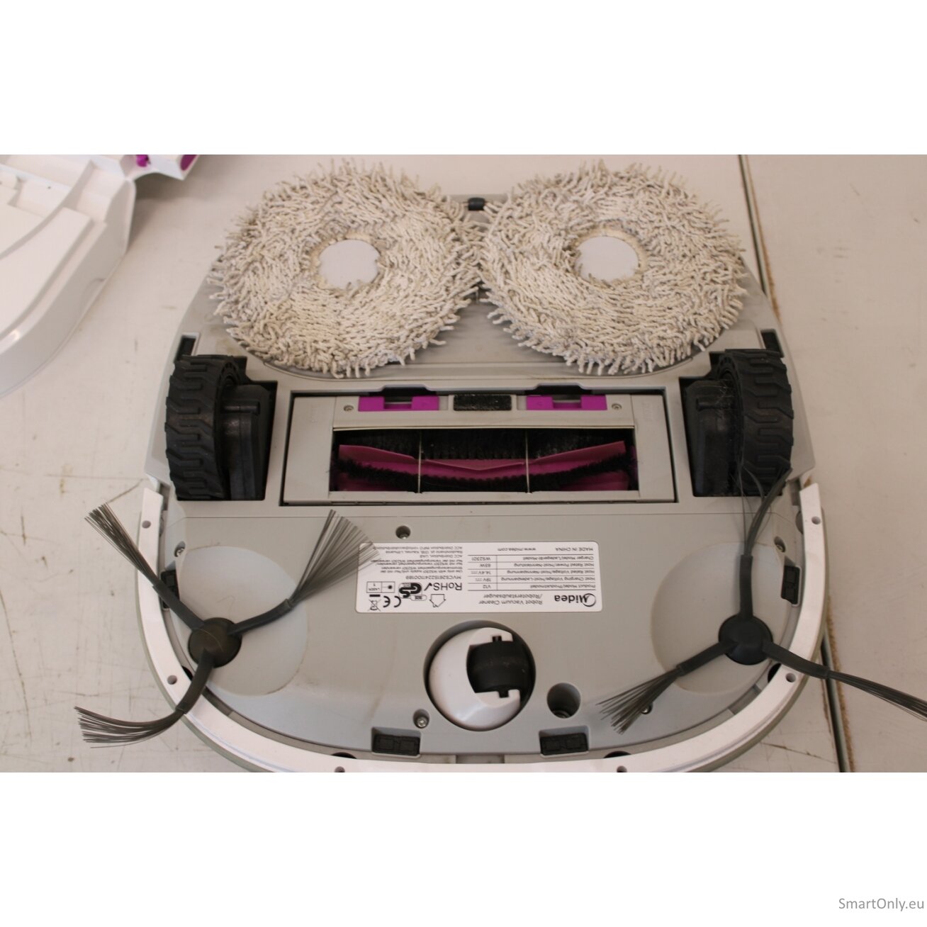 SALE OUT. Midea V12 Robot Vacuum Cleaner, White | Midea | Robot Vacuum Cleaner | V12 | Wet&Dry | 5200 mAh | Dust capacity 3 L | 5000 Pa | White | Battery warranty 20 month(s) | DAMAGED PACKAGING AND PAINT, MISSING INNER PACKAGING, SCRATCHED, DIRTY | 24 mo 7 SALE OUT. Midea V12 Robot Vacuum Cleaner, White | Midea | Robot Vacuum Cleaner | V12 | Wet&Dry | 5200 mAh | Dust capacity 3 L | 5000 Pa | White | Battery warranty 20 month(s) | DAMAGED PACKAGING AND PAINT, MISSING INNER PACKAGING, SCRATCHED, DIRTY | 24 mo 7